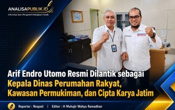 Arif Endro Utomo Resmi Dilantik sebagai Kepala Dinas Perumahan Rakyat, Kawasan Permukiman, dan Cipta Karya Jatim