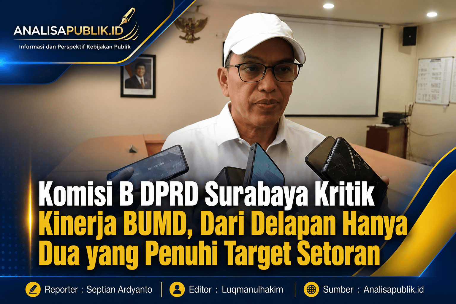 Komisi B DPRD Surabaya Kritik Kinerja BUMD, Dari Delapan Hanya Dua yang Penuhi Target Setoran