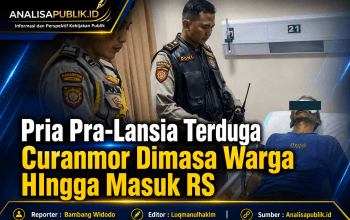 Pria Pra-Lansia Terduga Curanmor Dimasa Warga HIngga Masuk RS