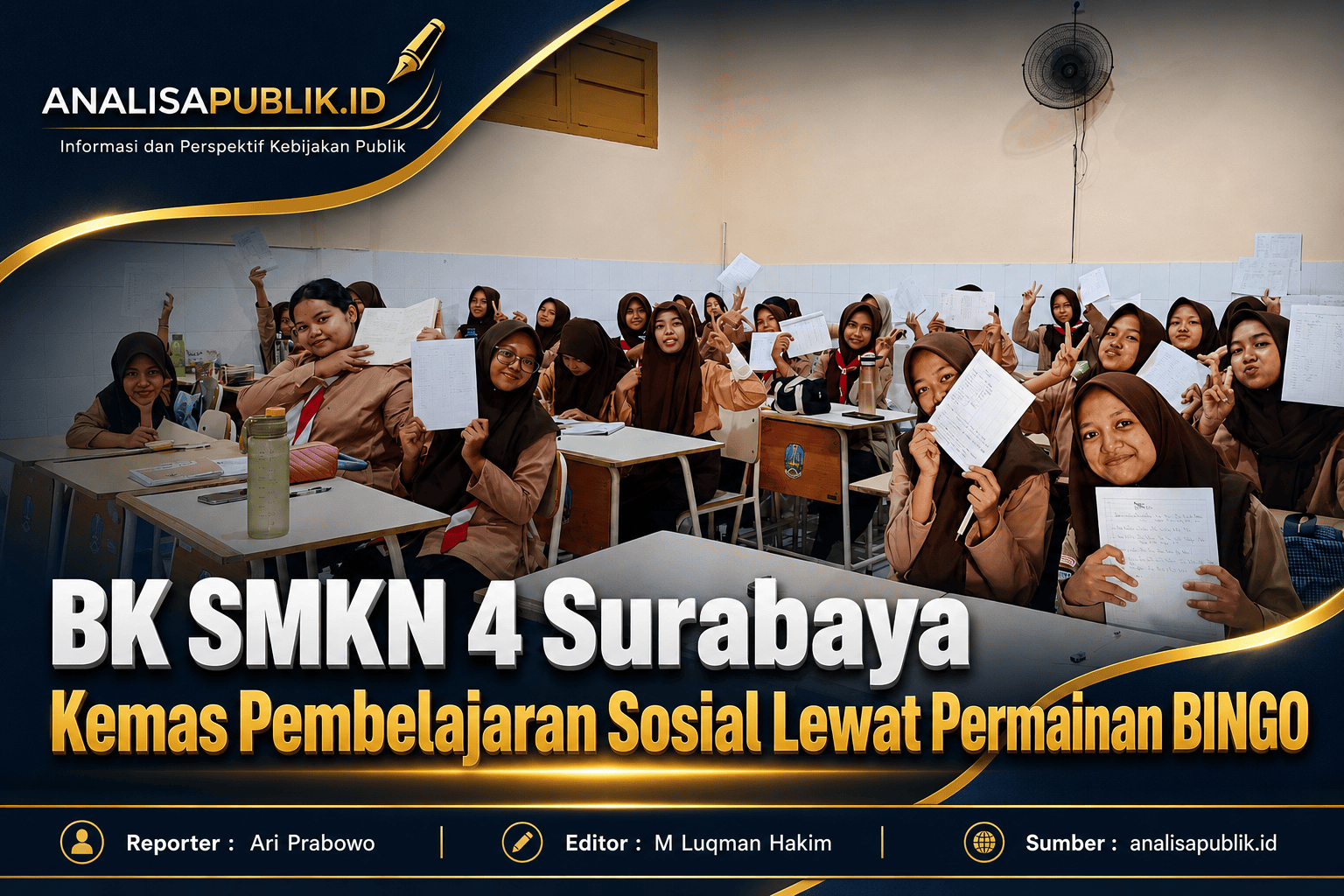 BK SMKN 4 Surabaya Kemas Pembelajaran Sosial Lewat Permainan BINGO