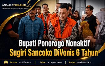 Bupati Ponorogo Nonaktif Sugiri Sancoko DiVonis 6 Tahun