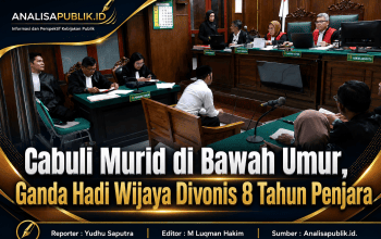 Cabuli Murid di Bawah Umur, Ganda Hadi Wijaya Divonis 8 Tahun Penjara