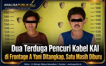 Dua Terduga Pencuri Kabel KAI di Frontage A Yani Ditangkap, Satu Masih Diburu