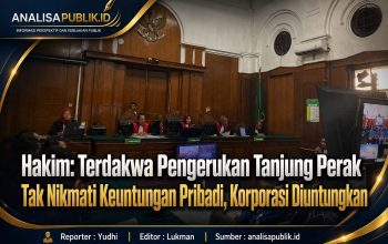 Hakim: Terdakwa Pengerukan Tanjung Perak Tak Nikmati Keuntungan Pribadi, Korporasi Diuntungkan
