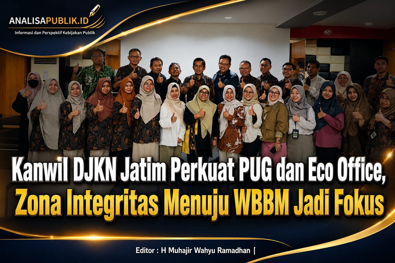 Kanwil DJKN Jatim Perkuat PUG dan Eco Office, Zona Integritas Menuju WBBM Jadi Fokus
