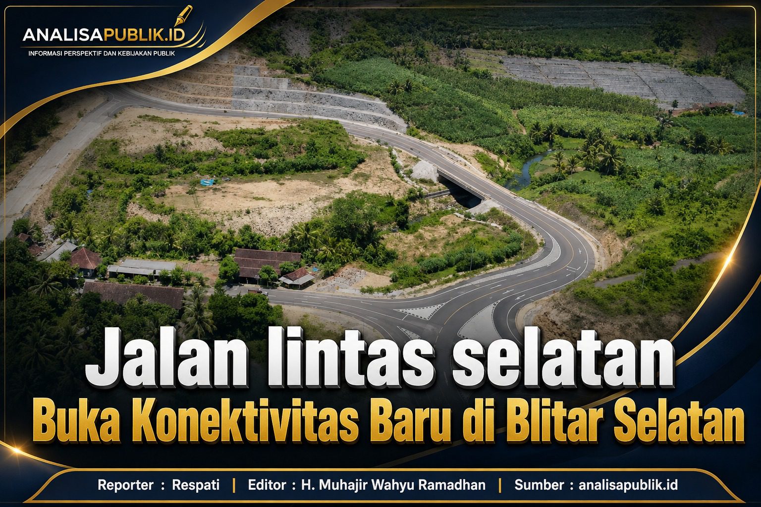 Jalan lintas selatan Buka Konektivitas Baru di Blitar Selatan