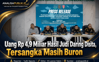 Uang Rp 4,9 Miliar Hasil Judi Daring Disita, Tersangka Masih Buron