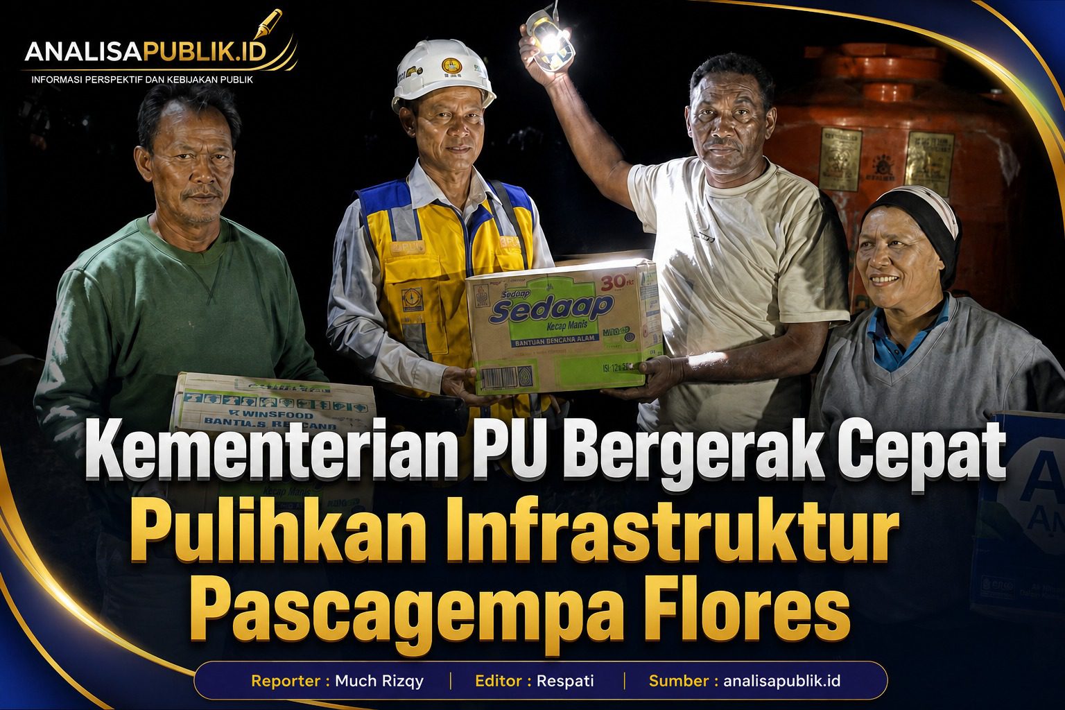 Kementerian PU Bergerak Cepat Pulihkan Infrastruktur Pascagempa Flores