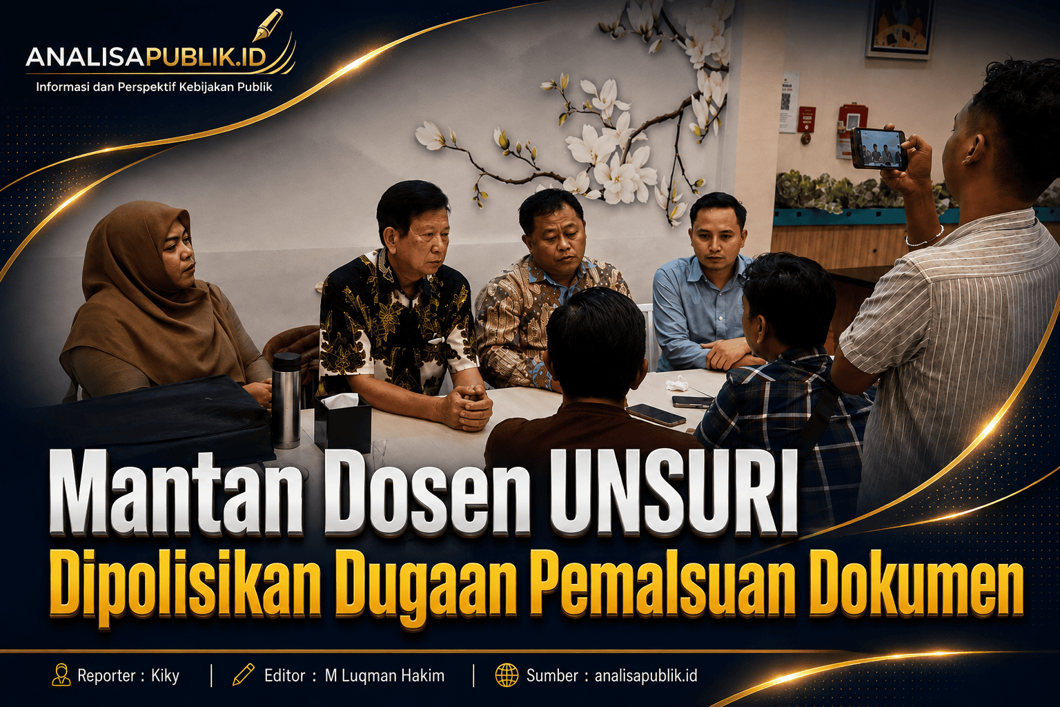Mantan Dosen UNSURI Dipolisikan Dugaan Pemalsuan Dokumen