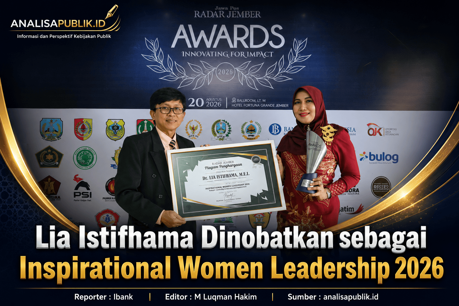 Lia Istifhama Dinobatkan sebagai Inspirational Women Leadership 2026