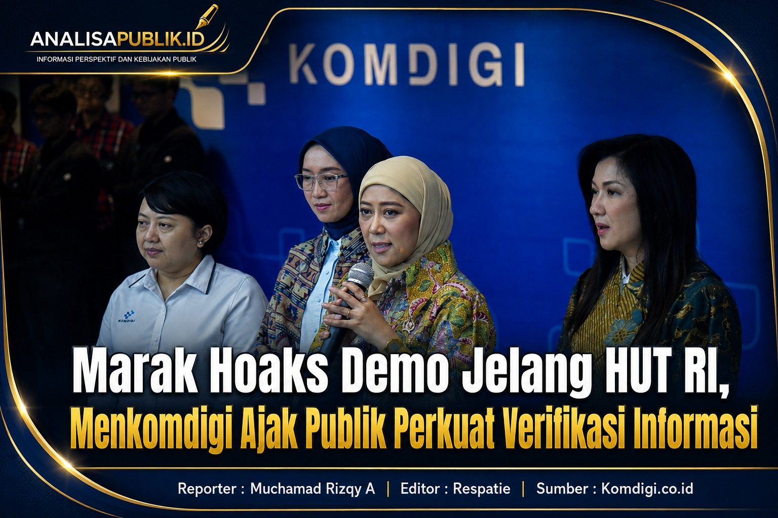Marak Hoaks Demo Jelang HUT RI, Menkomdigi Ajak Publik Perkuat Verifikasi Informasi