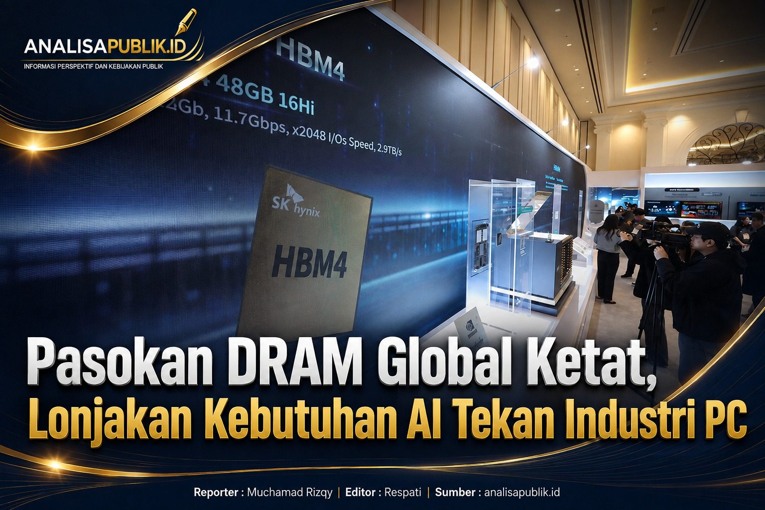 Pasokan DRAM Global Ketat, Lonjakan Kebutuhan AI Tekan Industri PC