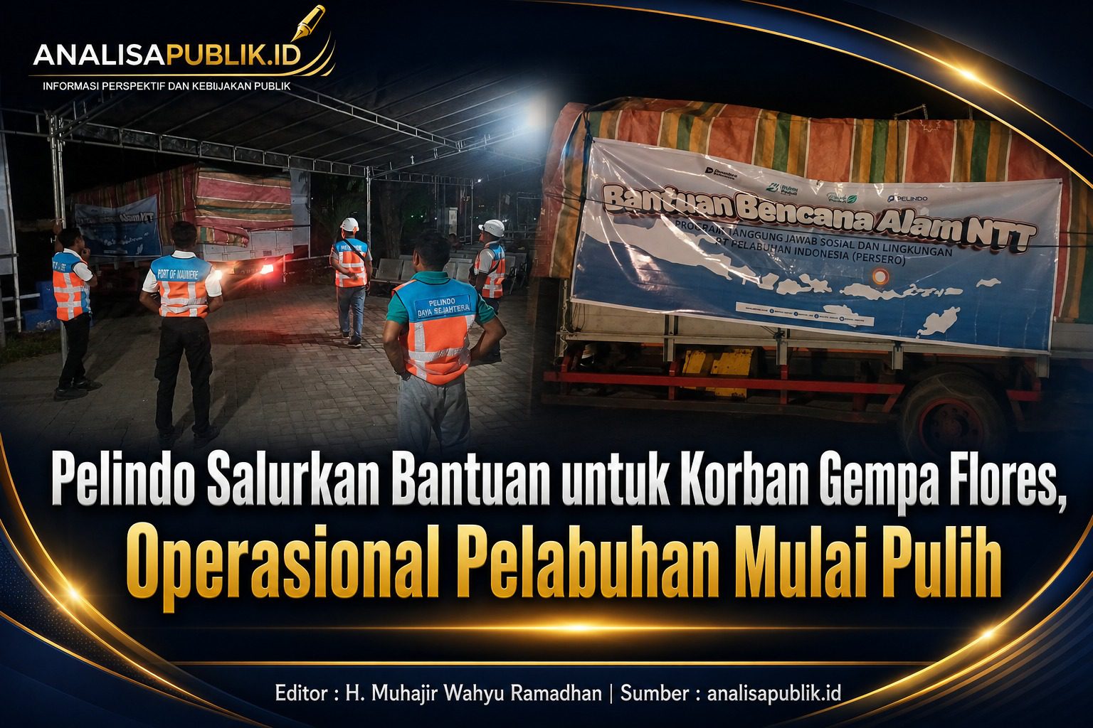 Pelindo Salurkan Bantuan untuk Korban Gempa Flores, Operasional Pelabuhan Mulai Pulih
