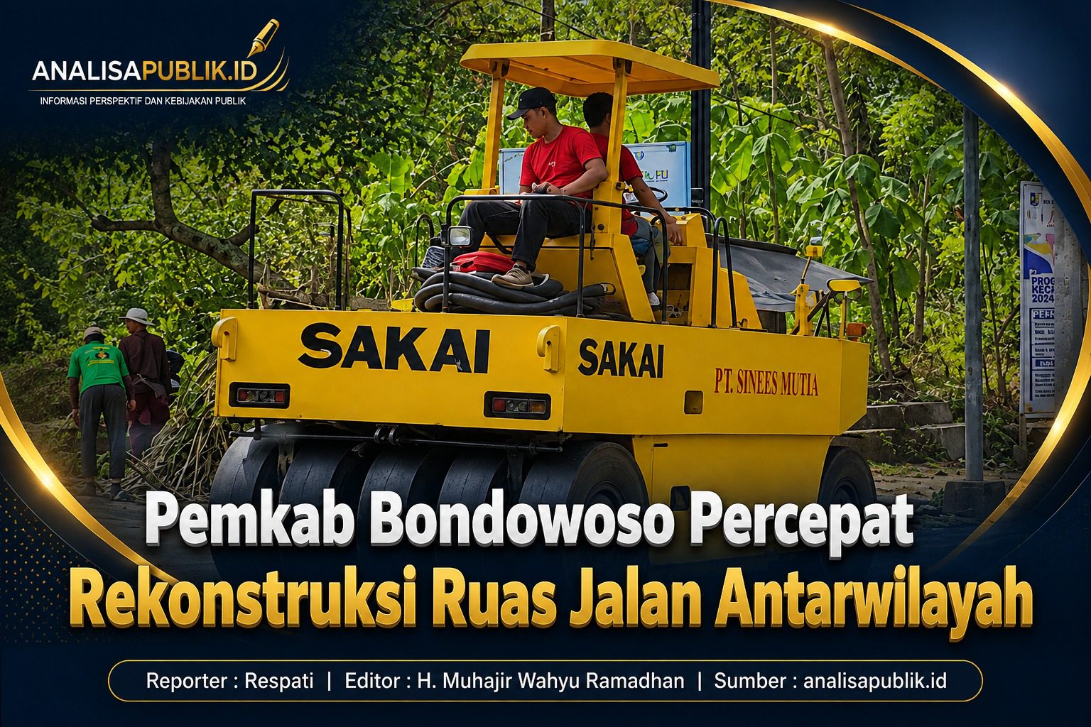 Pemkab Bondowoso Percepat Rekonstruksi Ruas Jalan Antarwilayah