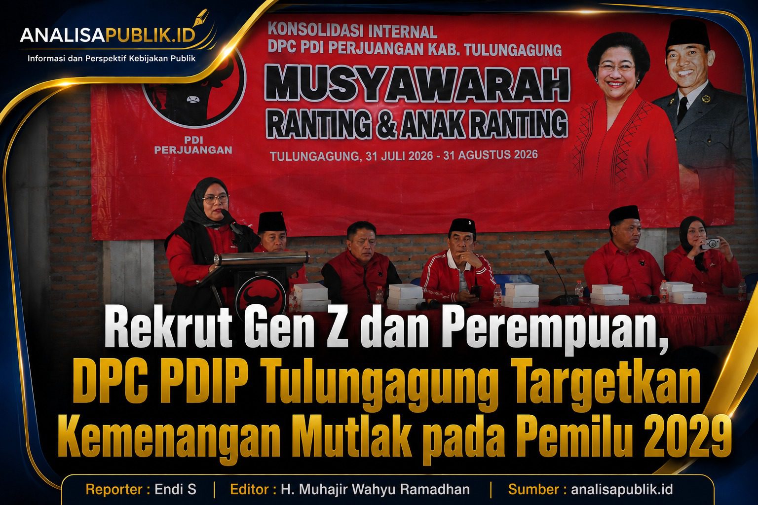 Rekrut Gen Z dan Perempuan, DPC PDIP Tulungagung Targetkan Kemenangan Mutlak pada Pemilu 2029