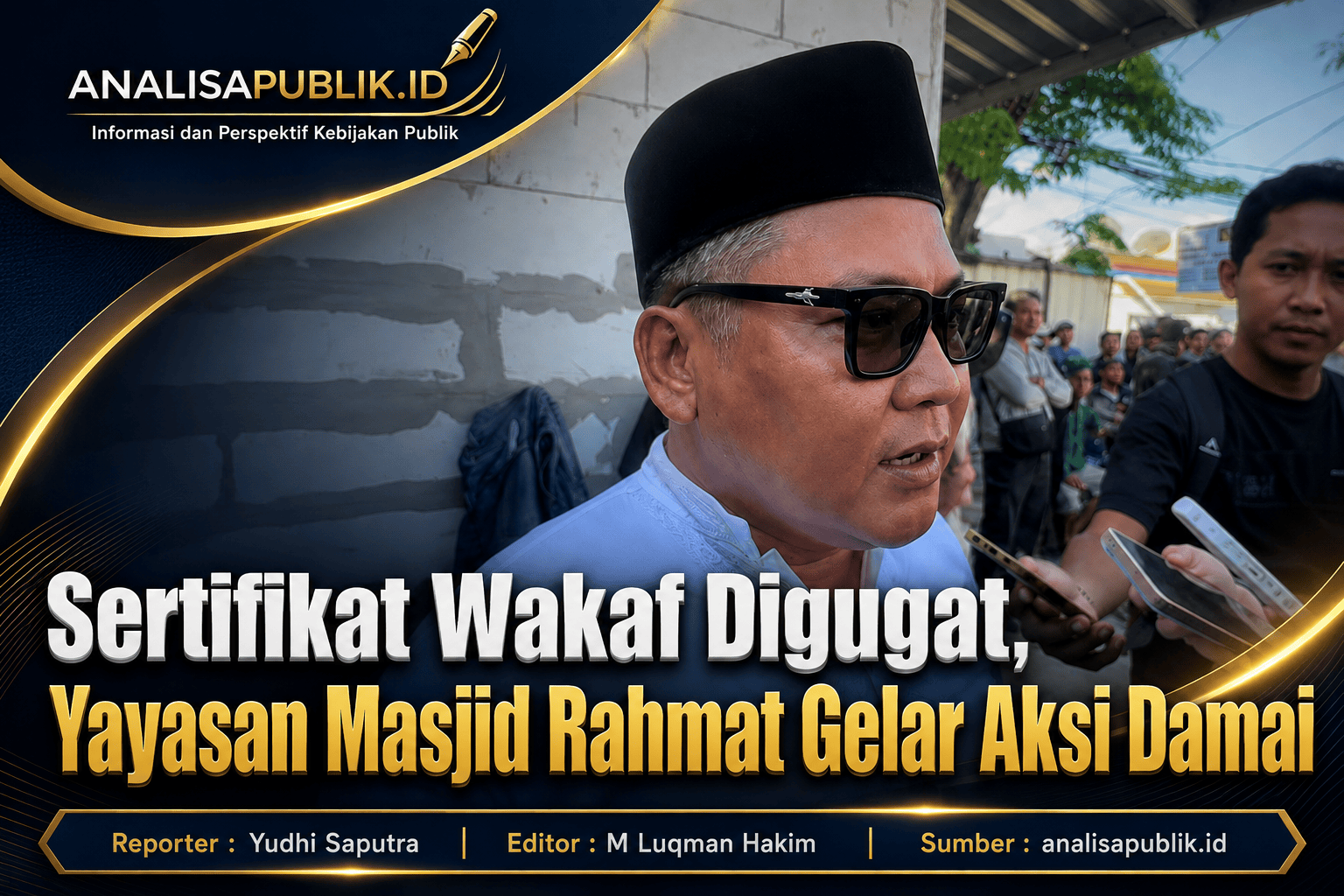 Sertifikat Wakaf Digugat, Yayasan Masjid Rahmat Gelar Aksi Damai