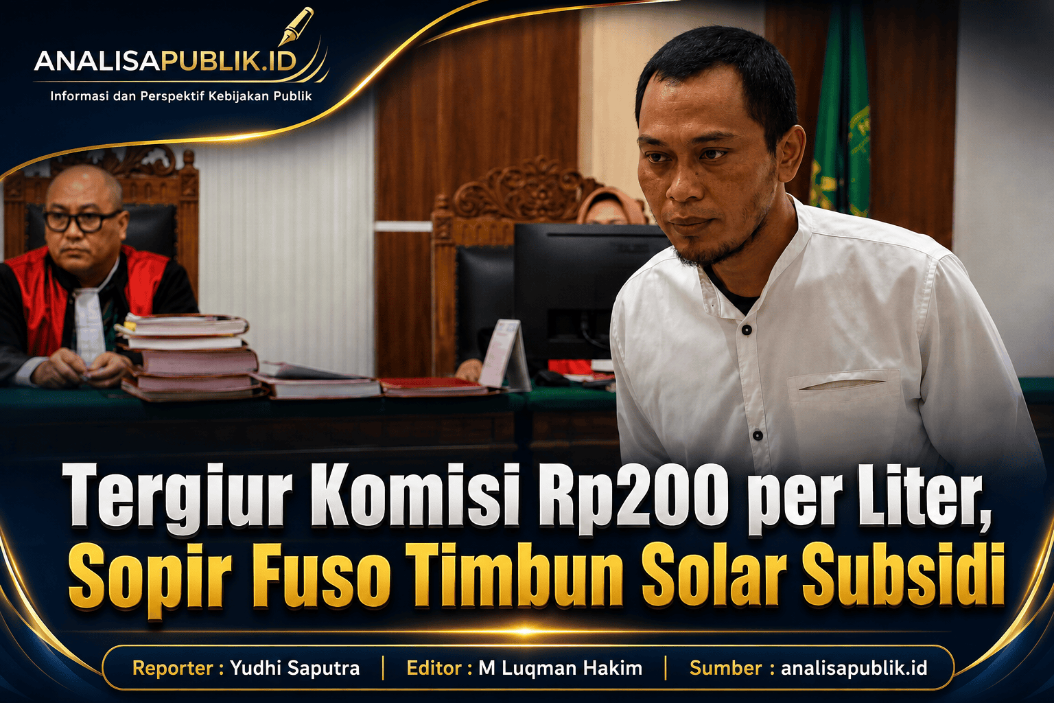 Tergiur Komisi Rp200 per Liter, Sopir Fuso Timbun Solar Subsidi