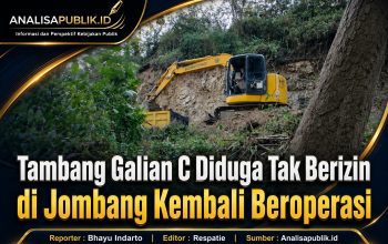Tambang Galian C Diduga Tak Berizin di Jombang Kembali Beroperasi