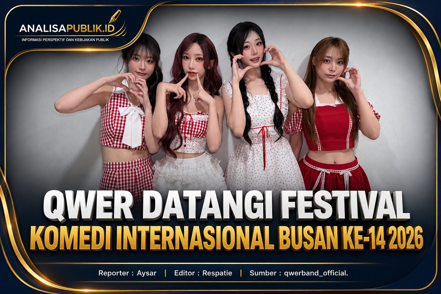 QWER DATANGI FESTIVAL KOMEDI INTERNASIONAL BUSAN KE-14 2026