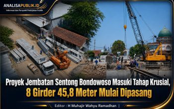 Proyek Jembatan Sentong Bondowoso Masuki Tahap Krusial, 8 Girder 45,8 Meter Mulai Dipasang