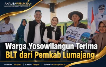 Warga Yosowilangun Terima BLT dari Pemkab Lumajang
