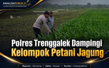 Polres Trenggalek Dampingi Kelompok Petani Jagung