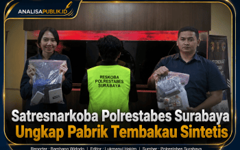 Satresnarkoba Polrestabes Surabaya Ungkap Pabrik Tembakau Sintetis