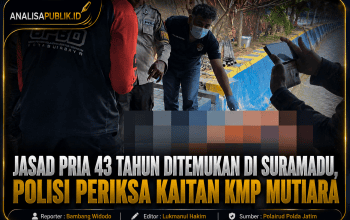 Jasad Pria 43 Tahun Ditemukan di Suramadu, Polisi Periksa Kaitan KMP Mutiara