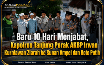 Baru 10 Hari Menjabat, Kapolres Tanjung Perak AKBP Irwan Kurniawan Ziarah ke Sunan Ampel dan Boto Putih