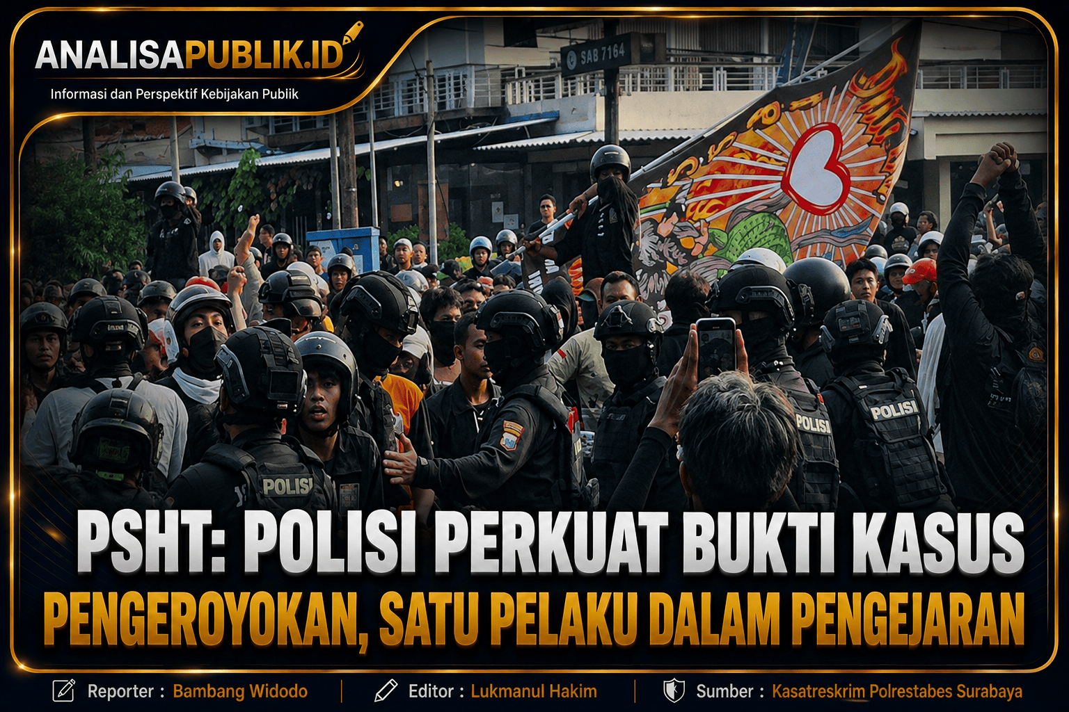 PSHT: Polisi Perkuat Bukti Kasus Pengeroyokan, Satu Pelaku Dalam Pengejaran