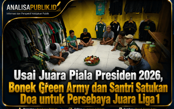 Usai Juara Piala Presiden 2026, Bonek Green Army dan Santri Satukan Doa untuk Persebaya Juara Liga 1