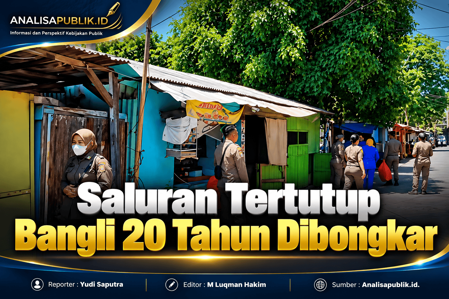 Saluran Tertutup Bangli 20 Tahun Dibongkar