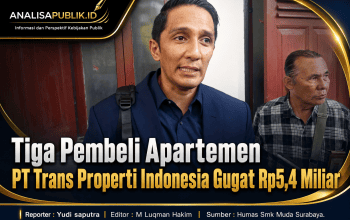 Tiga Pembeli Apartemen PT Trans Properti Indonesia Gugat Rp5,4 Miliar