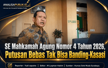 SE Mahkamah Agung Nomor 4 Tahun 2026, Putusan Bebas Tak Bisa Banding-Kasasi