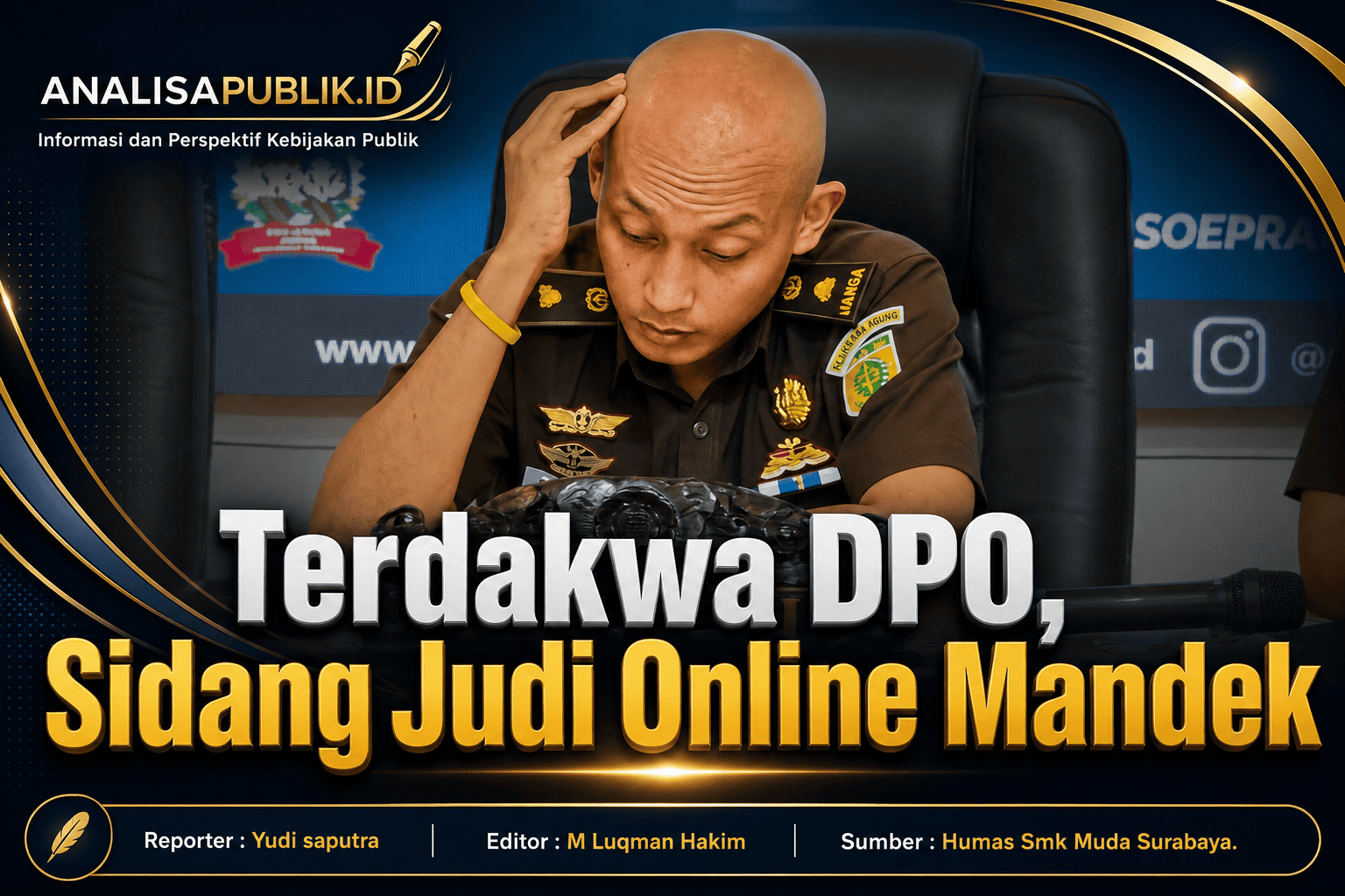 Terdakwa DPO, Sidang Judi Online Mandek