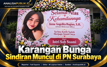 Karangan Bunga Sindiran Muncul di PN Surabaya - online