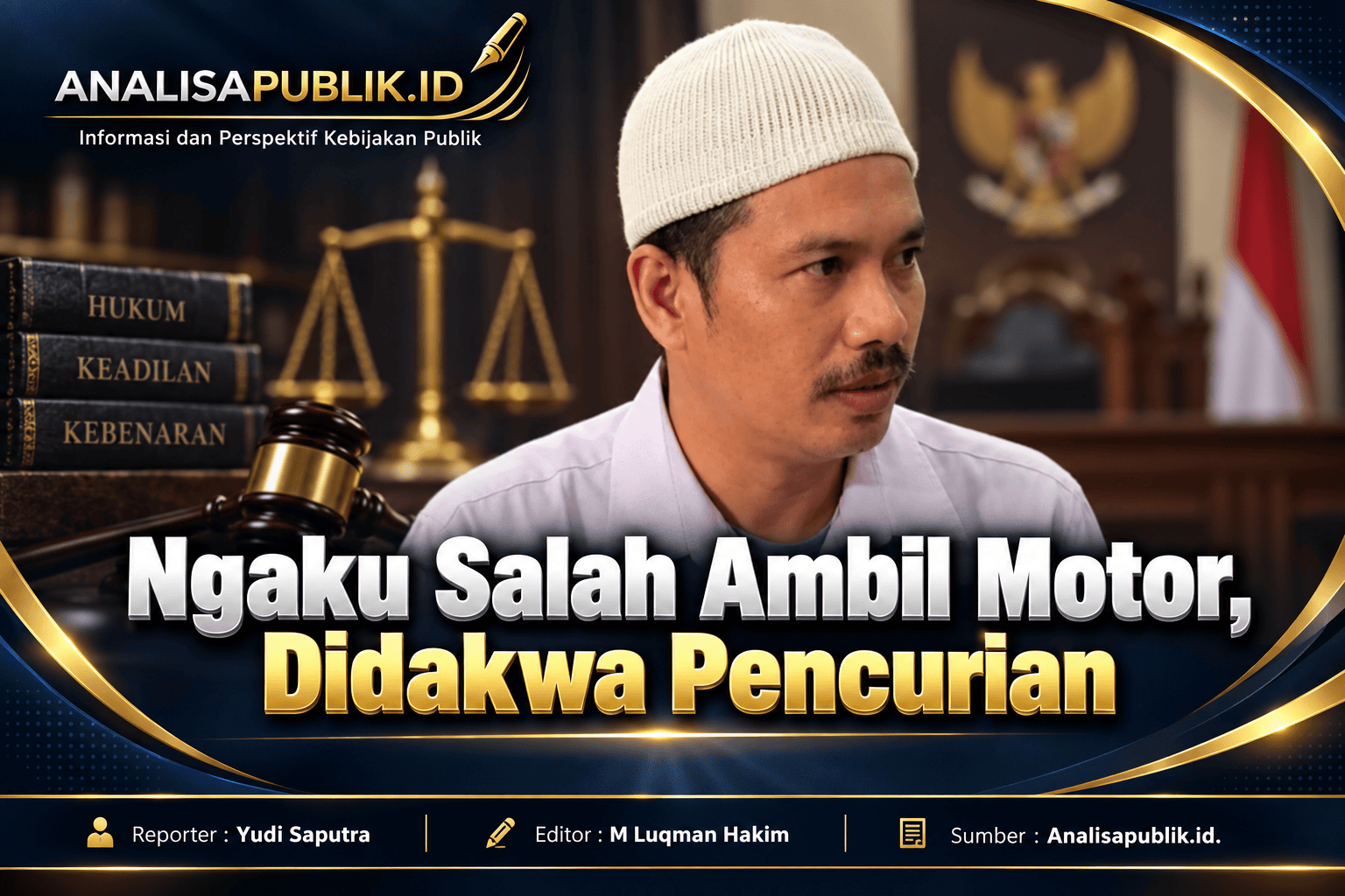 Ngaku Salah Ambil Motor, Didakwa Pencurian-online