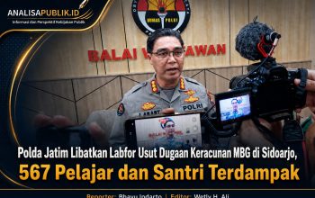 Polda Jatim Libatkan Labfor Usut Dugaan Keracunan MBG di Sidoarjo, 567 Pelajar dan Santri Terdampak