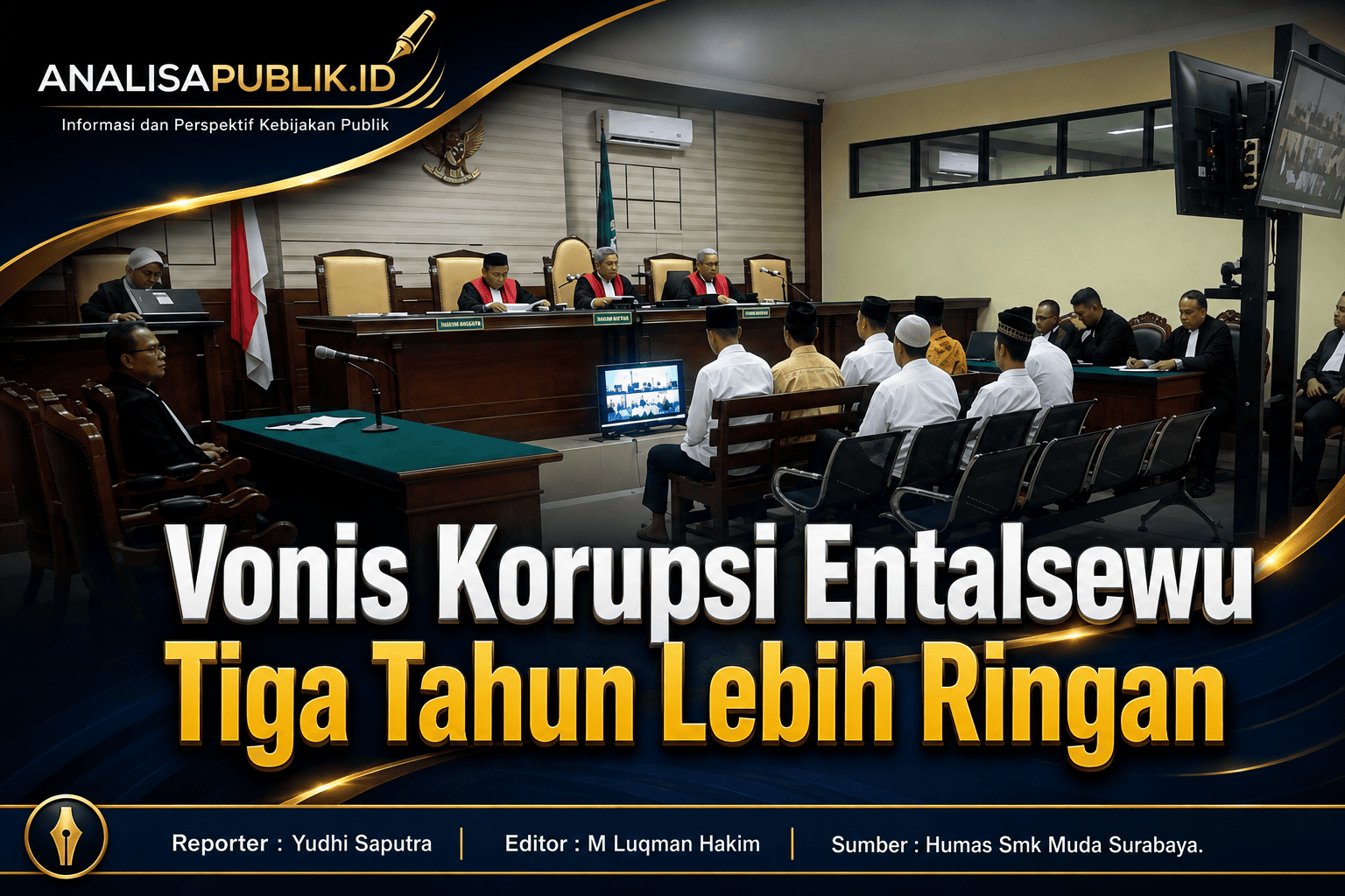 Vonis Korupsi Entalsewu Tiga Tahun Lebih Ringa