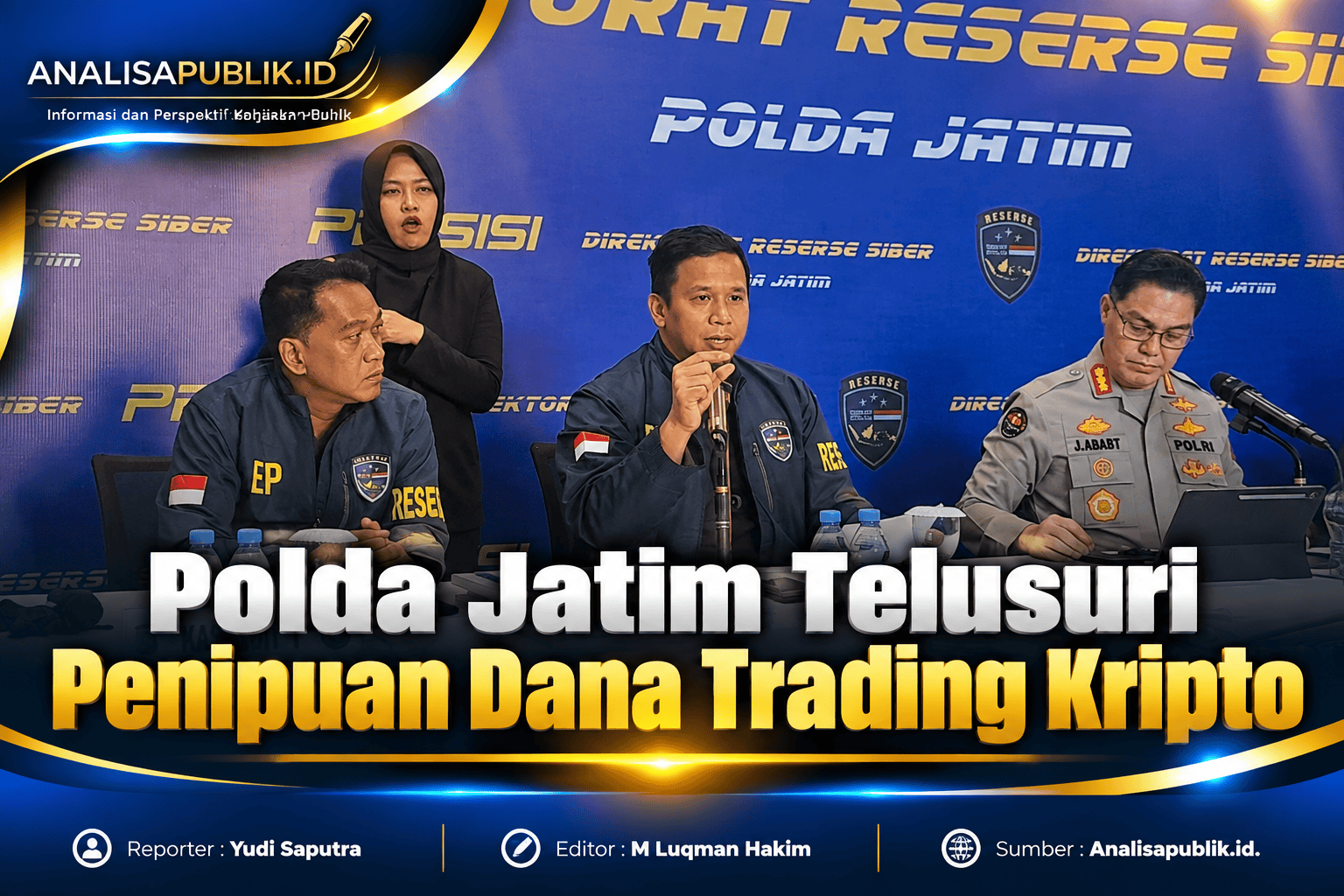 Polda Jatim Telusuri Penipuan Dana Trading Kripto