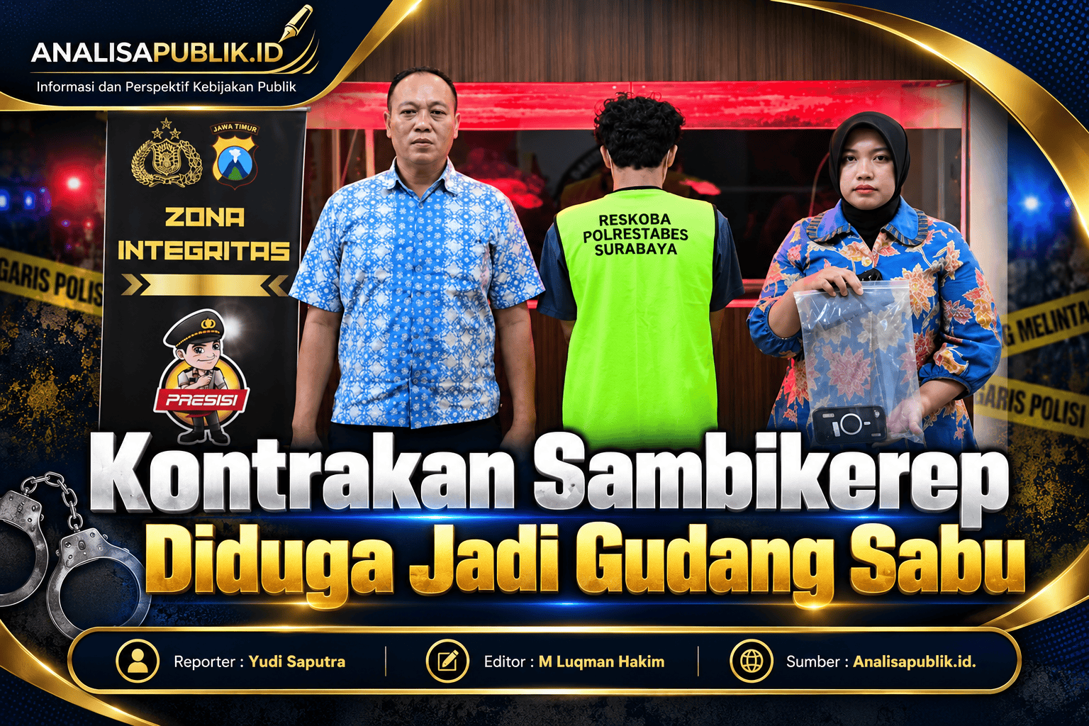 Kontrakan Sambikerep Diduga Jadi Gudang Sabu