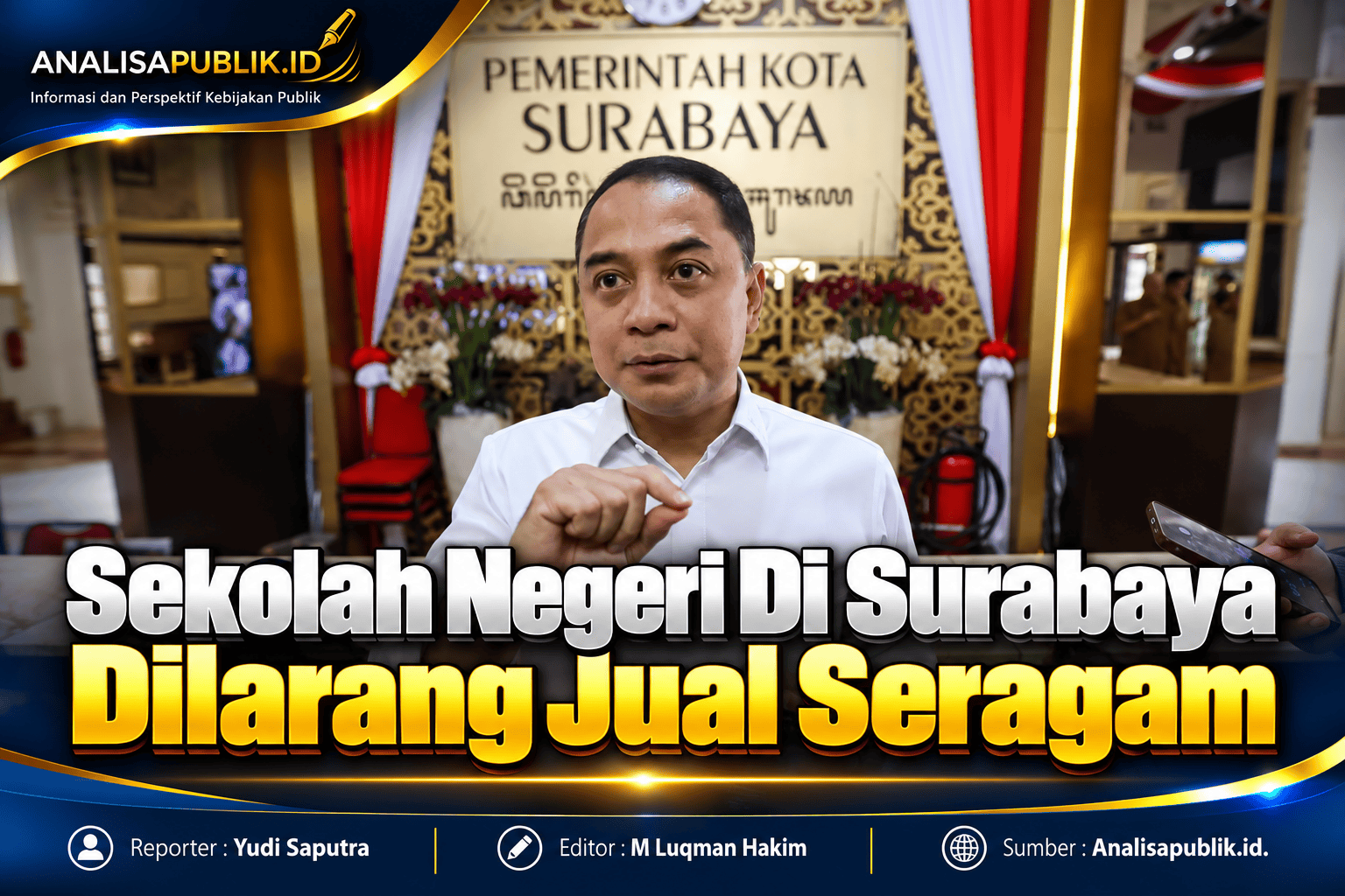 Sekolah Negeri Di Surabaya Dilarang Jual Seragam