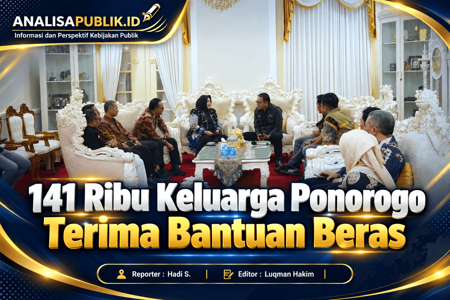 141 Ribu Keluarga Ponorogo Terima Bantuan Beras