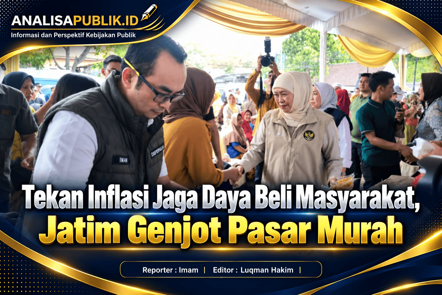 Tekan Inflasi Jaga Daya Beli Masyarakat, Jatim Genjot Pasar Murah