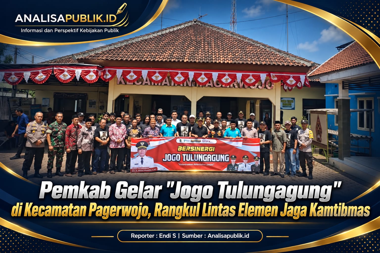 Pemkab Gelar “Jogo Tulungagung” di Kecamatan Pagerwojo, Rangkul Lintas Elemen Jaga Kamtibmas