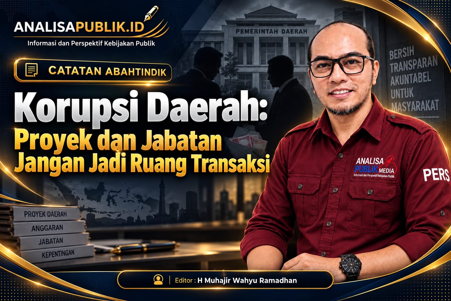 Korupsi Daerah: Proyek dan Jabatan Jangan Jadi Ruang Transaksi