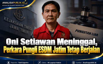 Oni Setiawan Meninggal, Perkara Pungli ESDM Jatim Tetap Berjalan