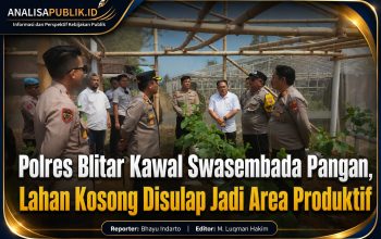 Polres Blitar Kawal Swasembada Pangan, Lahan Kosong Disulap Jadi Area Produktif