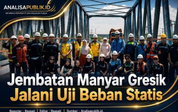 Jembatan Manyar Gresik Jalani Uji Beban Statis