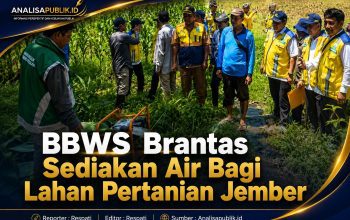 BBWS Brantas Sediakan Air Bagi Lahan Pertanian Jember